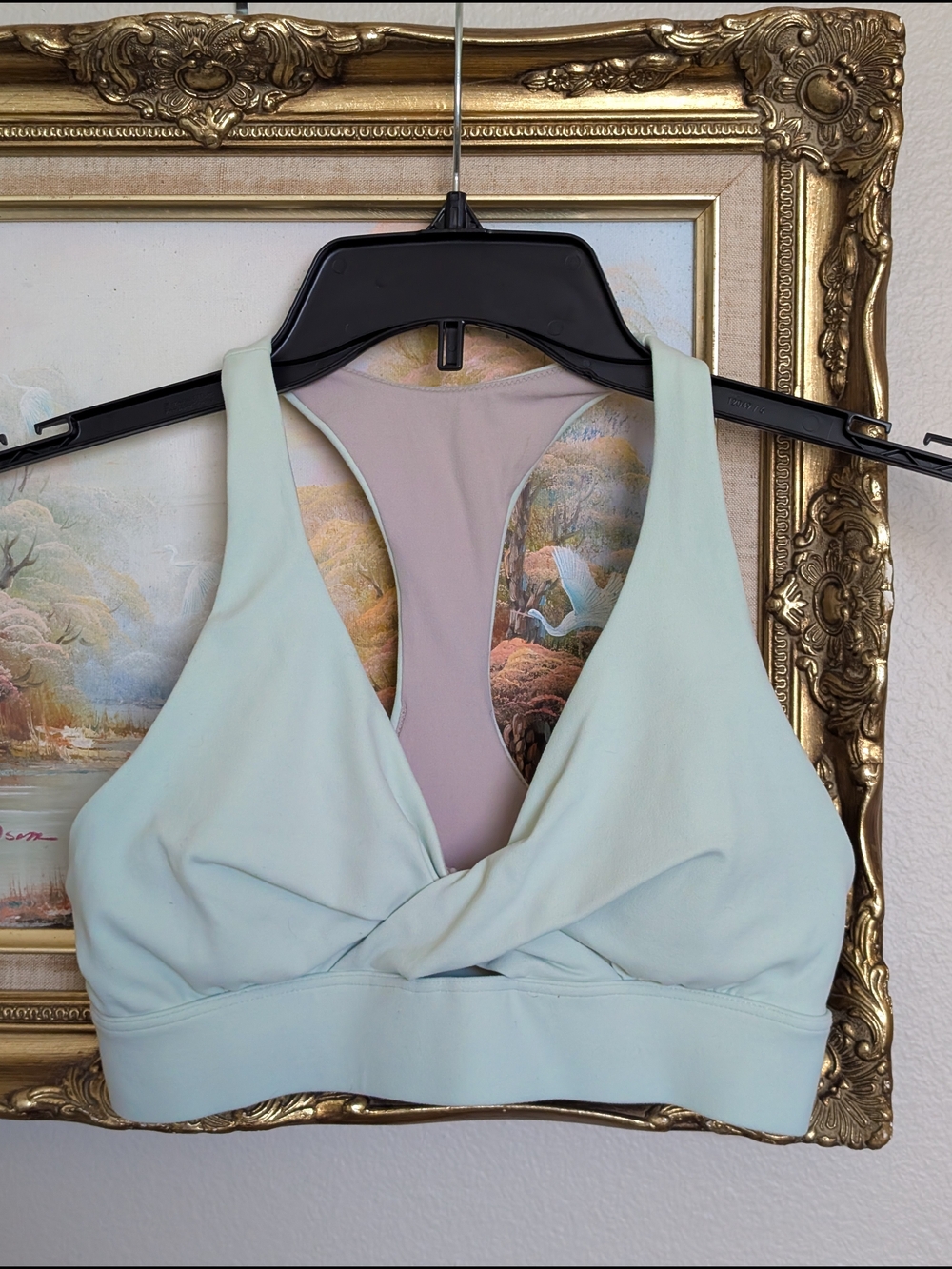 Lululemon Sweet Awakenings Mint Green Trust Front Sports Bra